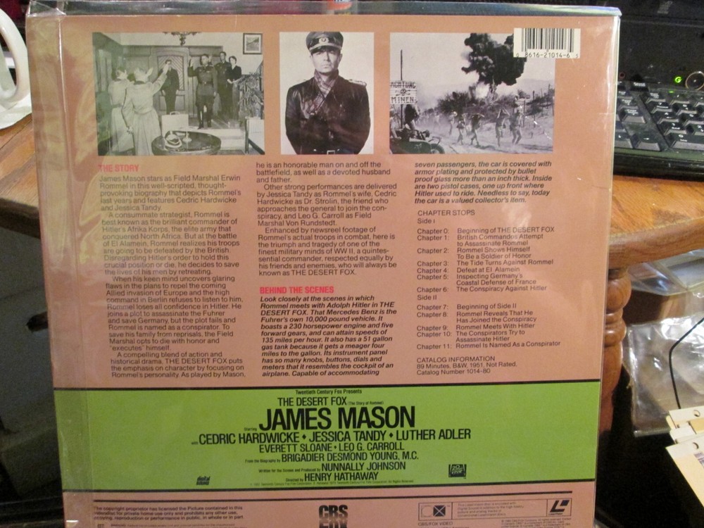 The Desert Fox - Extended Play Edition (Laserdisc)
