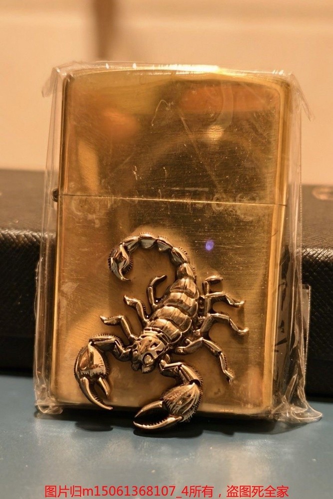 Brass Scorpion Emblem Patch for Lighter DIY Decoration Accessory