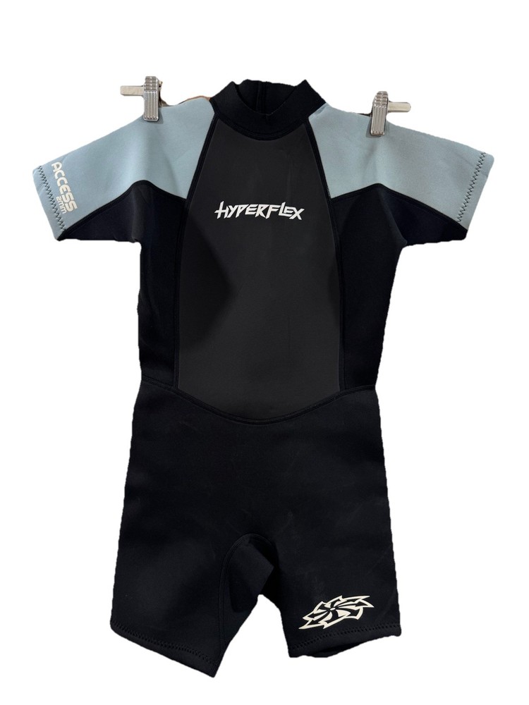 Hyperflex wetsuit Children's Access 2mm Back Zip -Size 8 - Spring Black/Blue