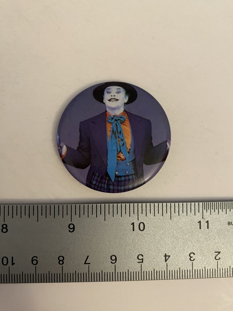 Batman Joker DC Comics 1989 Pin Back Button P36