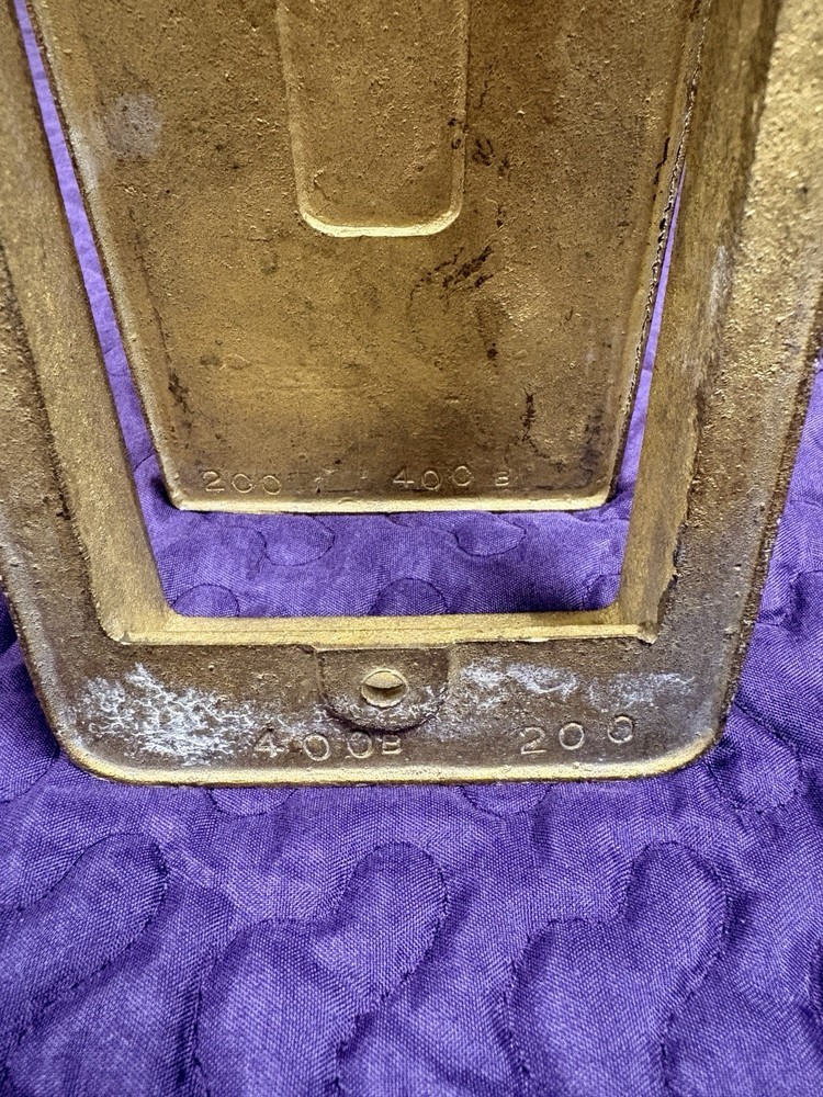 Heavy 1900's Era Solid Brass Vertical Mount Mail Slot.