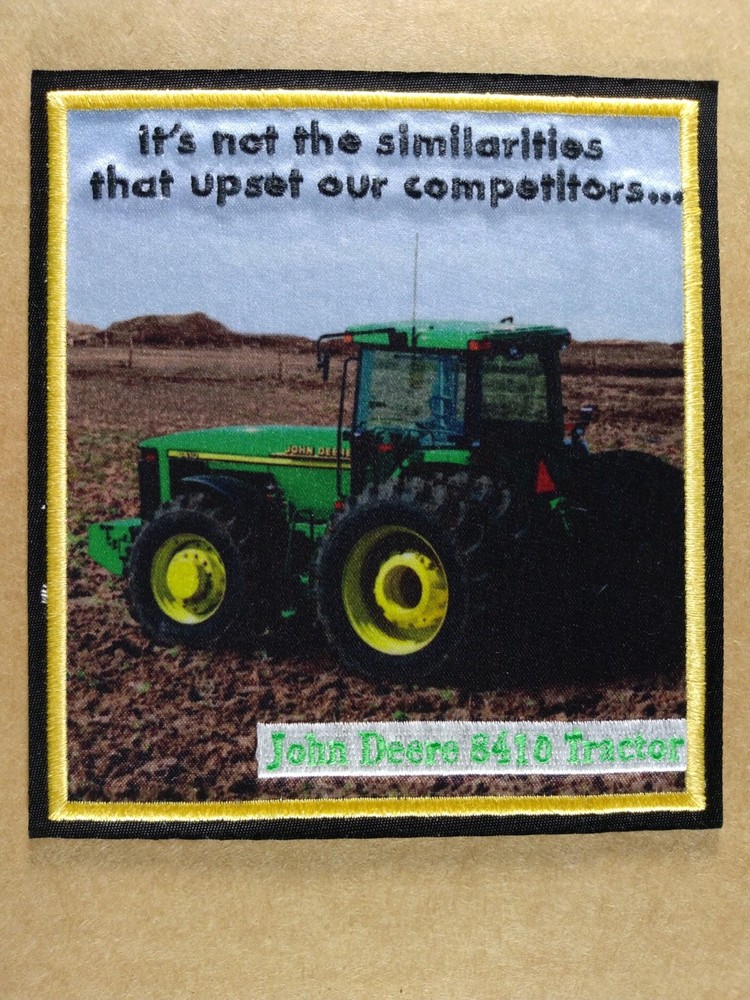 John Deere 8410  Tractor  4 1/2" x  4 3/4"  Vintage Patch