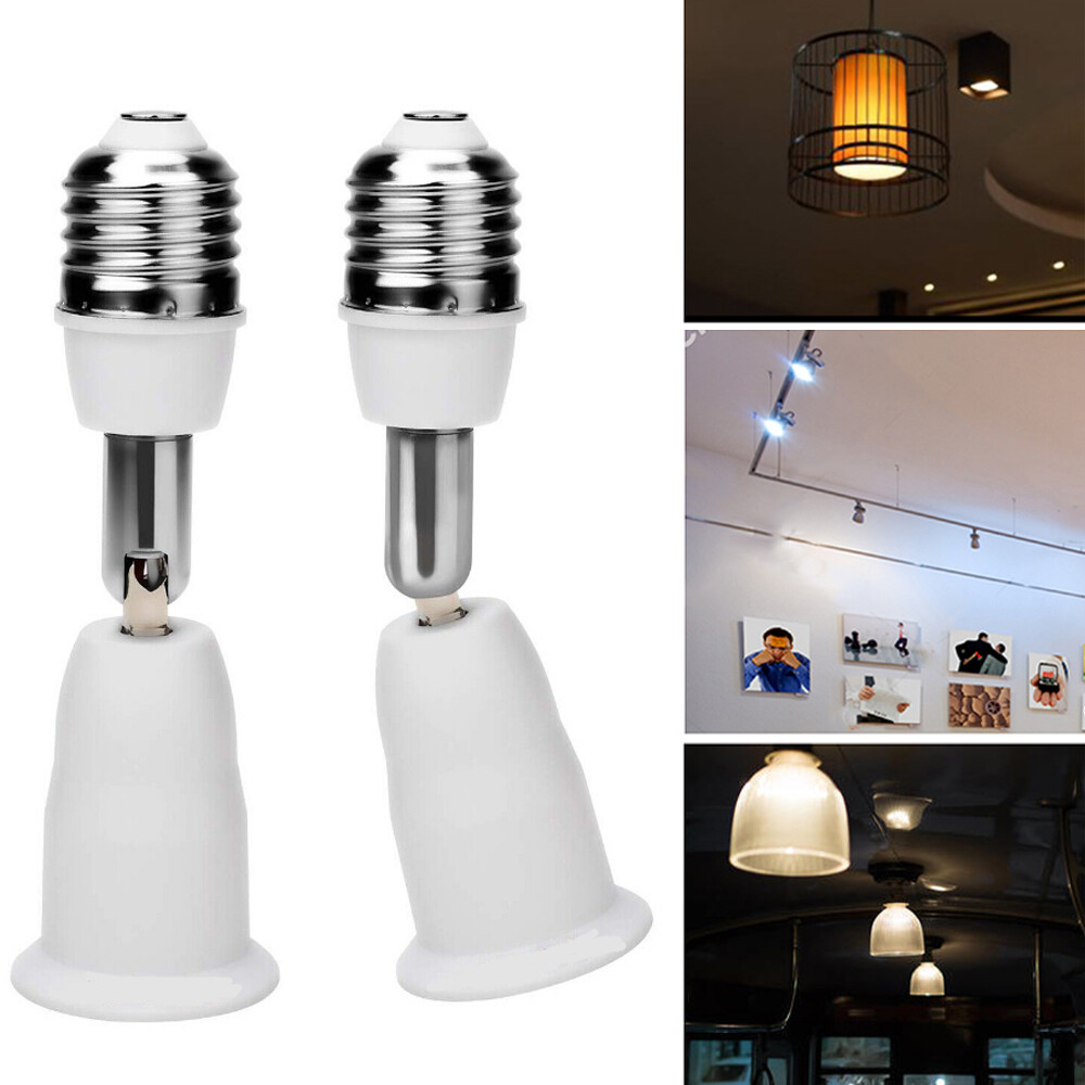 E26/E27 Light Socket Extender 4.5 " Extension adjustable vertical 90° Horizontal