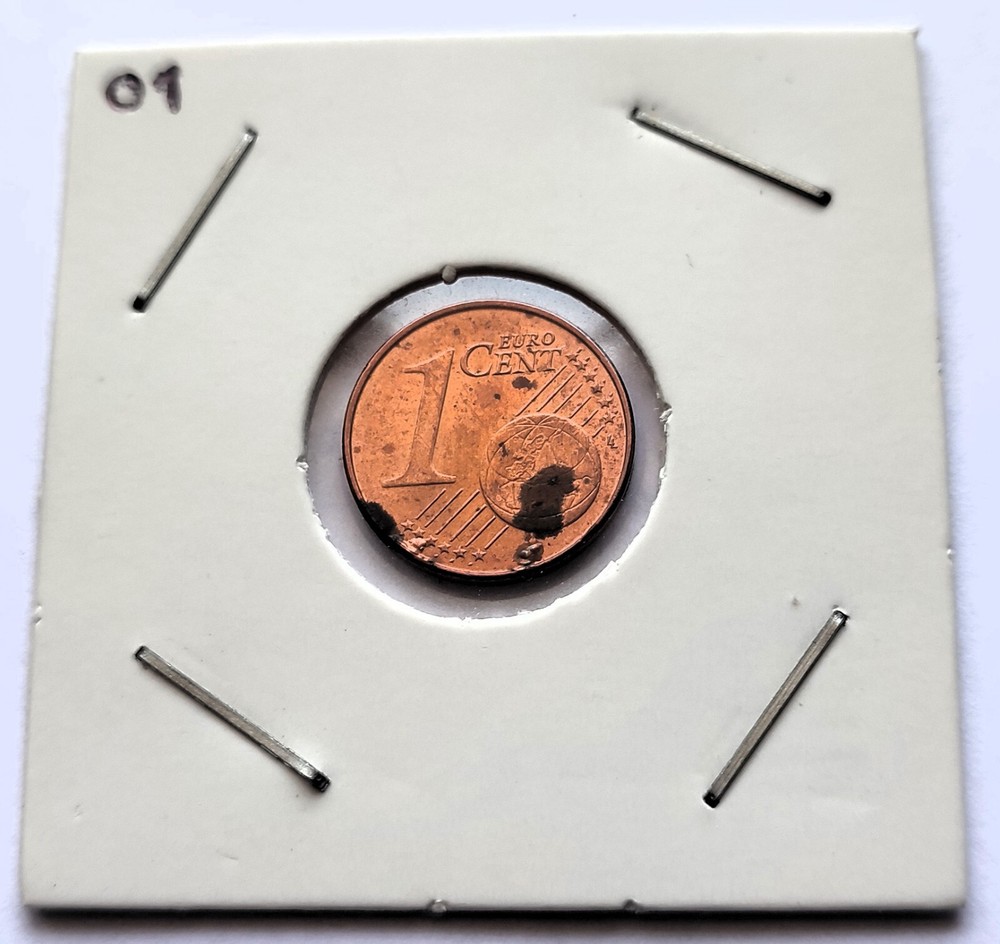 Coin Portugal 1 Cent Errors 2014