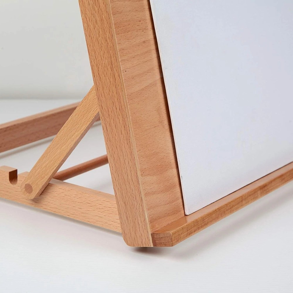 Durable Beech Wood Drawing Easel with Adjustable Angles - Ideal for Artists
