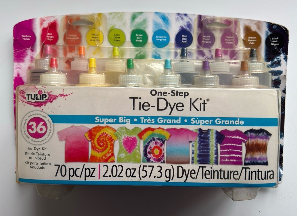 Tie-Dye Kit One-Step Easy Kids Summer Activity Fabric Dye Set