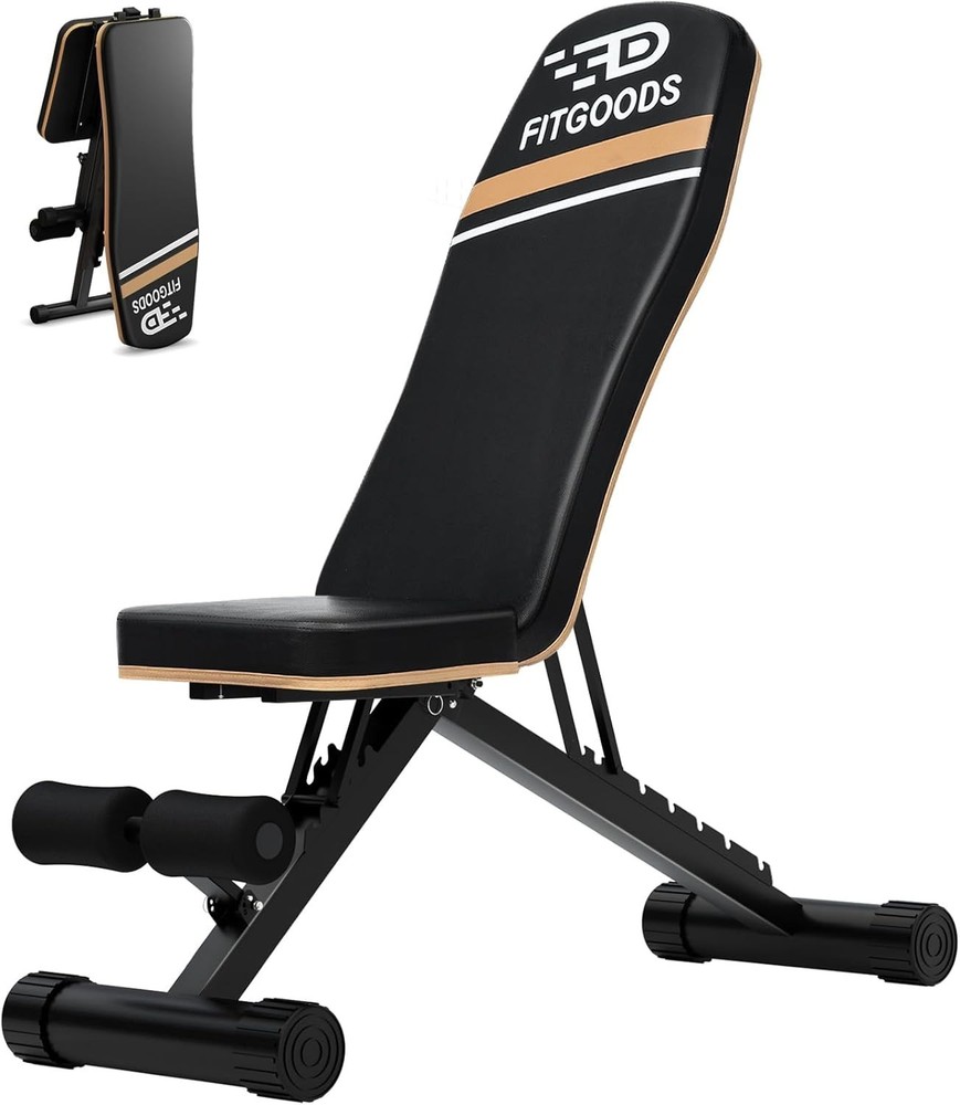 Fast Folding 660 lbs Capacity Adjustable Weight Bench for Instant Home Workouts