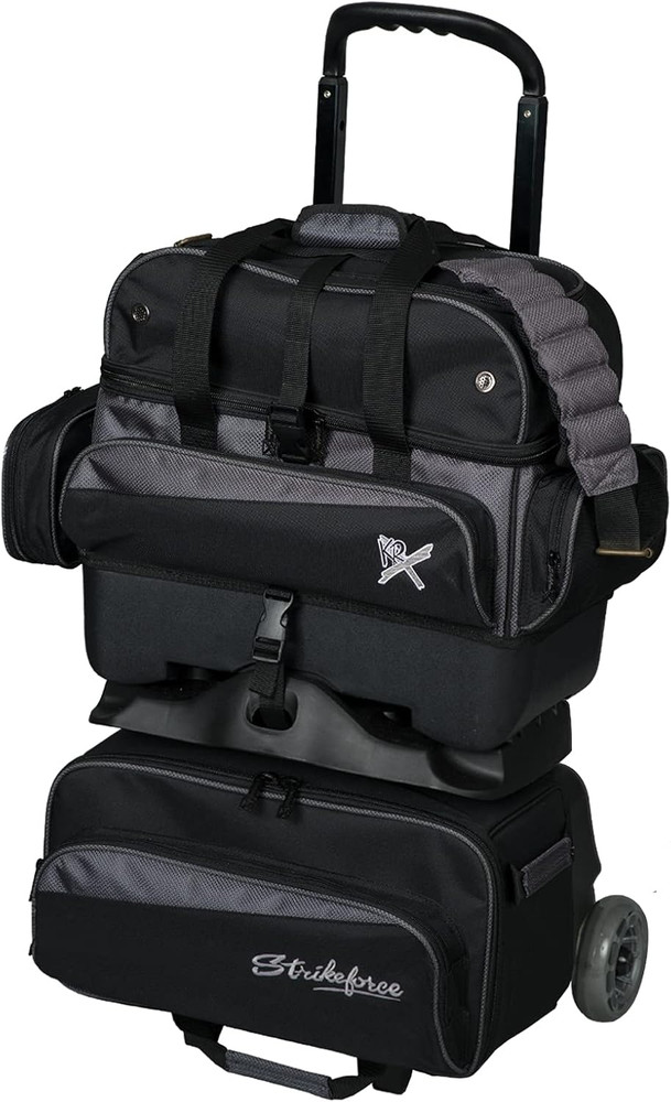 Strikeforce Konvoy 4-Ball Roller Bowling Bag Black/Carbon