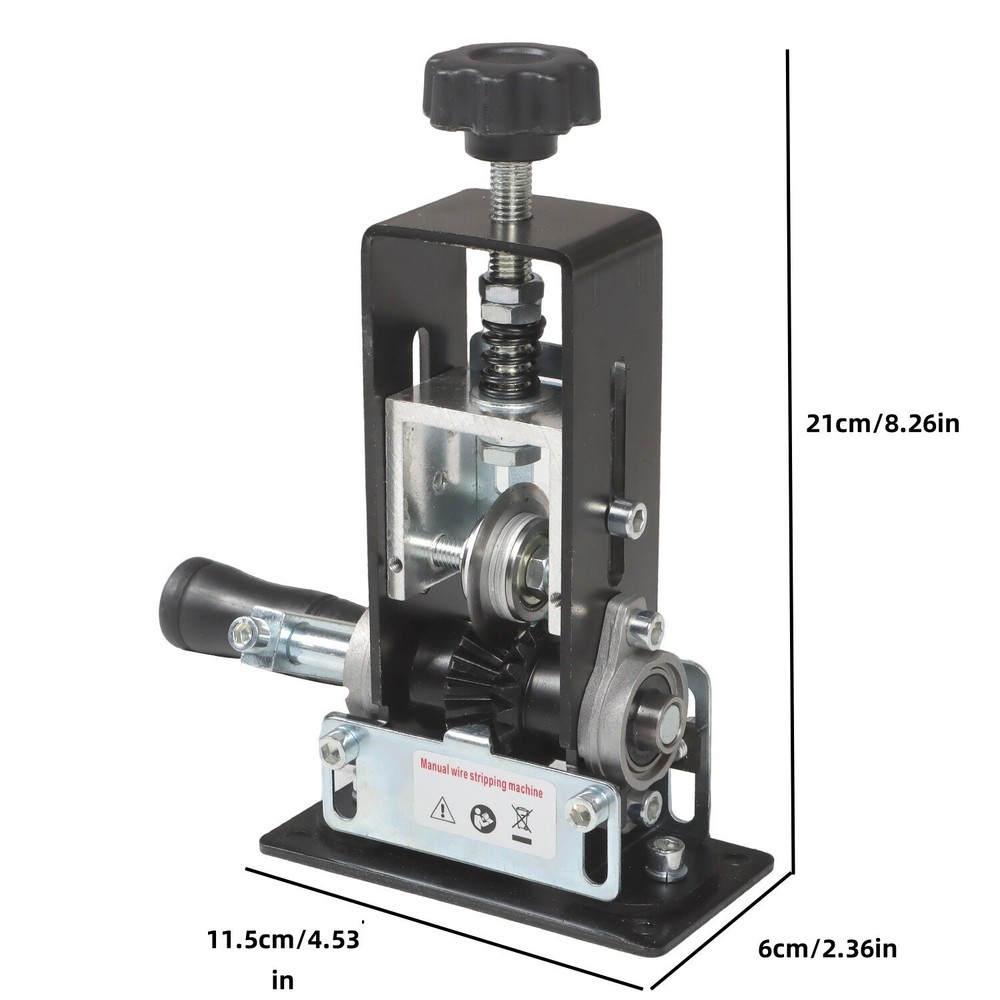 Manual Wire Stripping Machine Drill Powered Hand Crank Stripper 1-20MM Tool