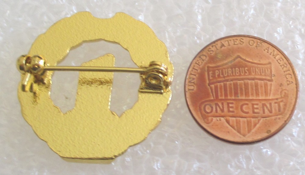 Mason Widow Broken Column Mourning Brooch - Masonic Pin