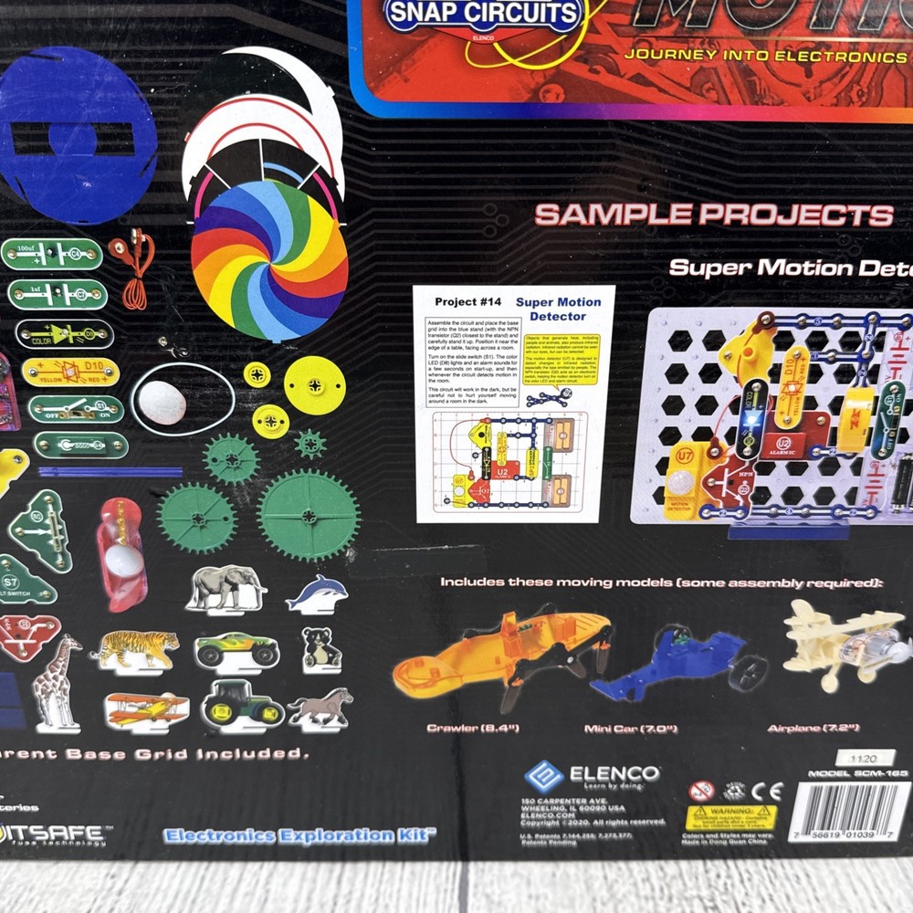 NIB Snap Circuits Large Multi Color Science Kit 165 Projects STEM Learning Fun
