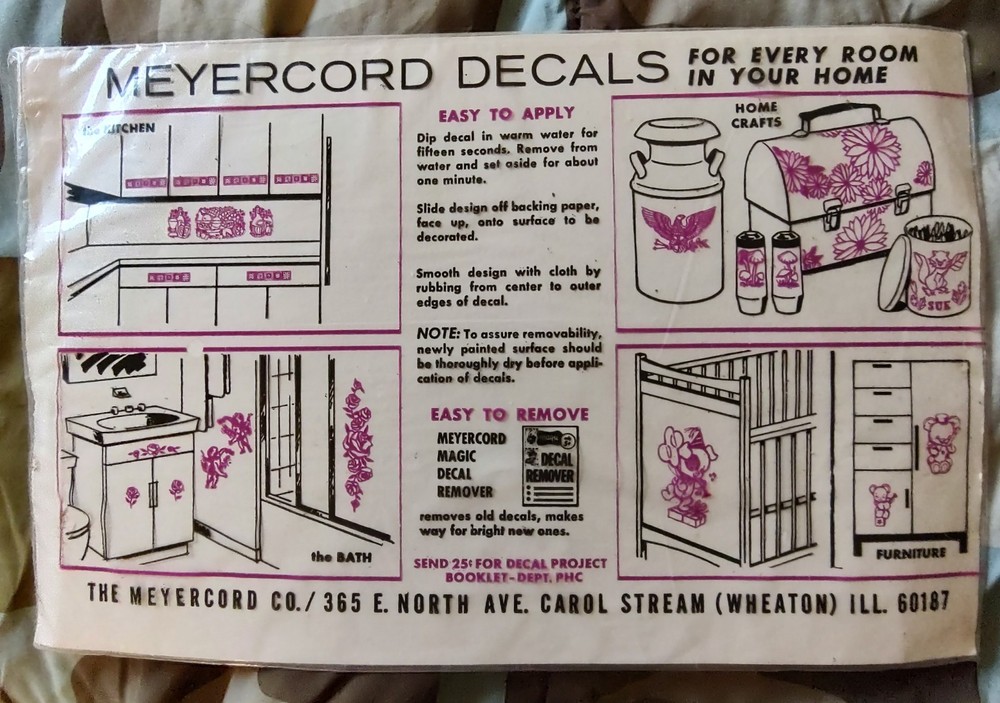 Meyercord Decal World Map New Sealed