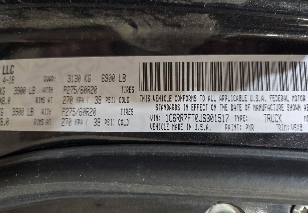 RAM1500 2018 Air Shutter 624724