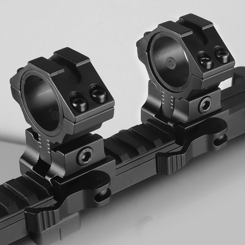 2pcs QD Adjustable Height scope mount precision Picatinny Scope Ring 1''/30mm