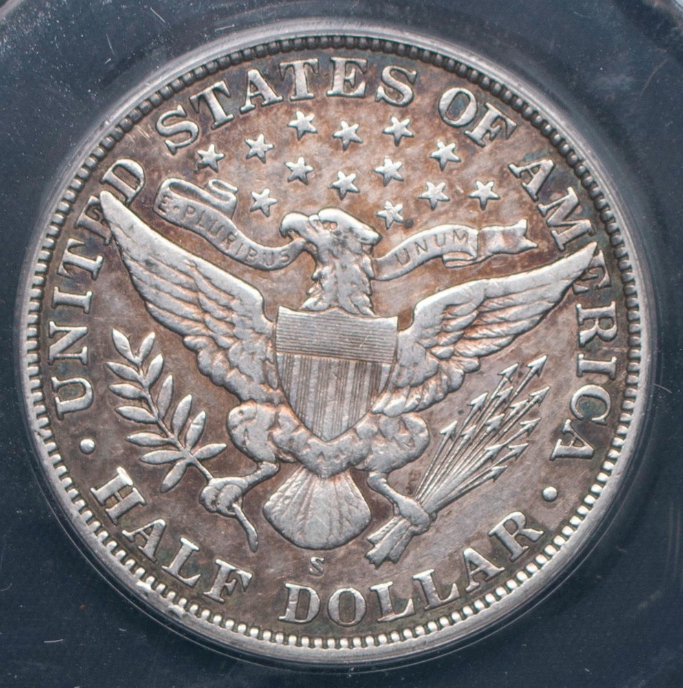 1909-S BARBER HALF DOLLAR***ANACS EF 45
