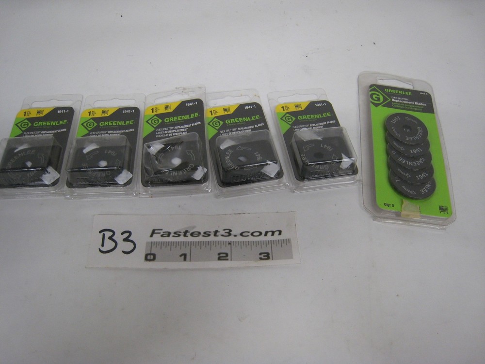 Greenlee 1941-1 Replacement Blades & Greenlee 1941-5 (Total 10)