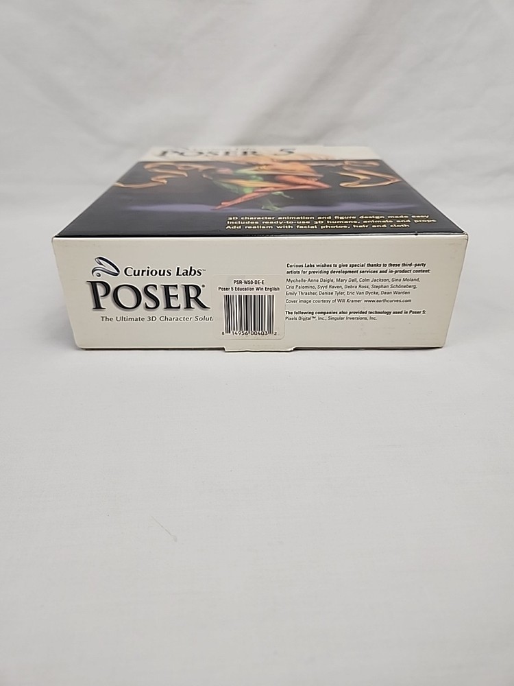 Curious Labs Poser 5 The Ultimate 3D Character Solution Figure Design Complete