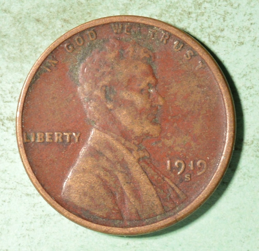 1919-S  USA Wheat Cent  - INV#Z-127