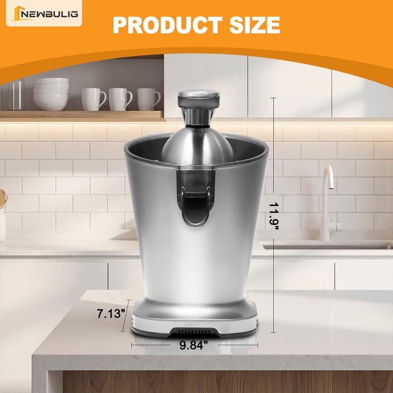Electric Citrus Juicer, Automatic Orange Juicer Machine & Lemon Squeezer