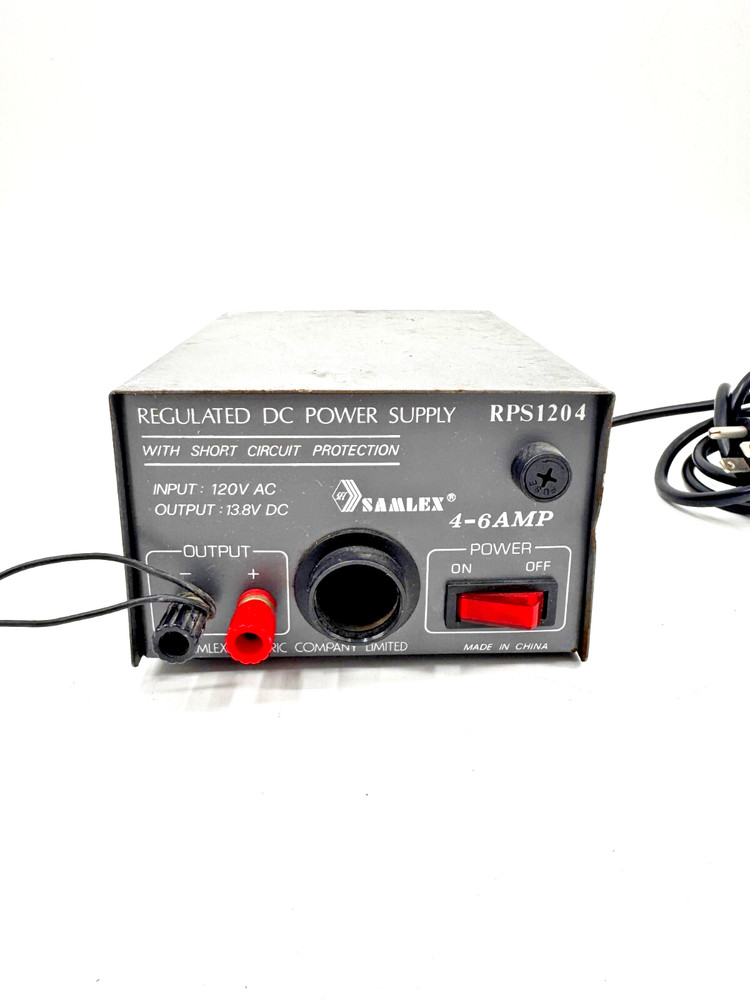 Samlex Regulated DC Power Supply RPS1204 4-6 Amp 120v
