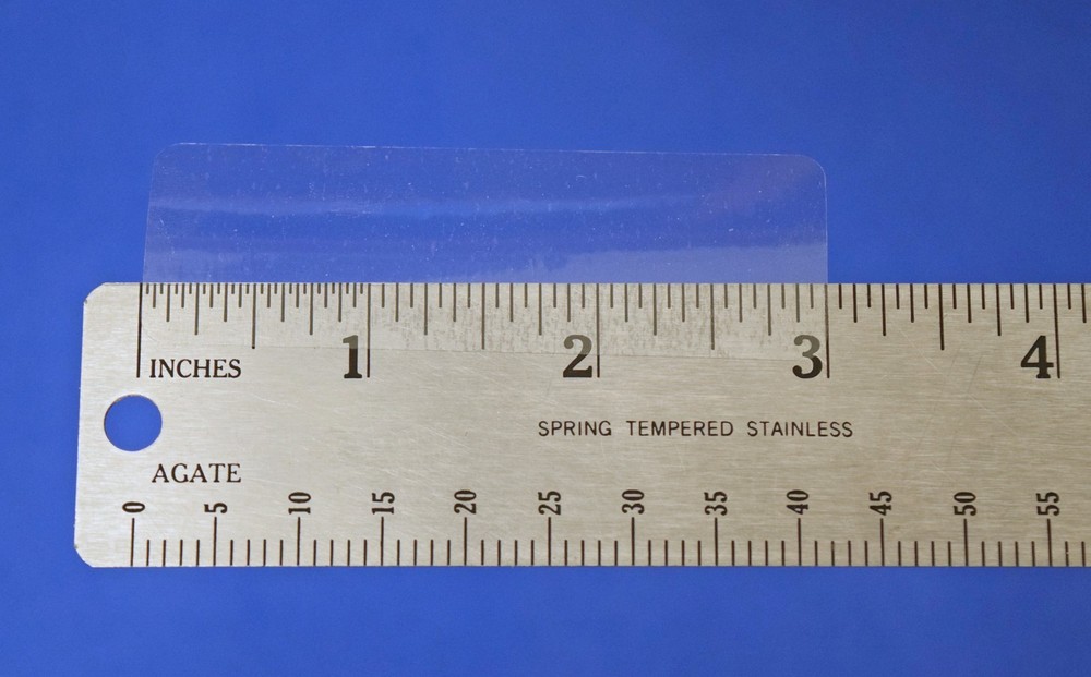 Clear Rectangular Labels 3" x 1" Standard Permanent Adhesive 500 Roll # 31CLR