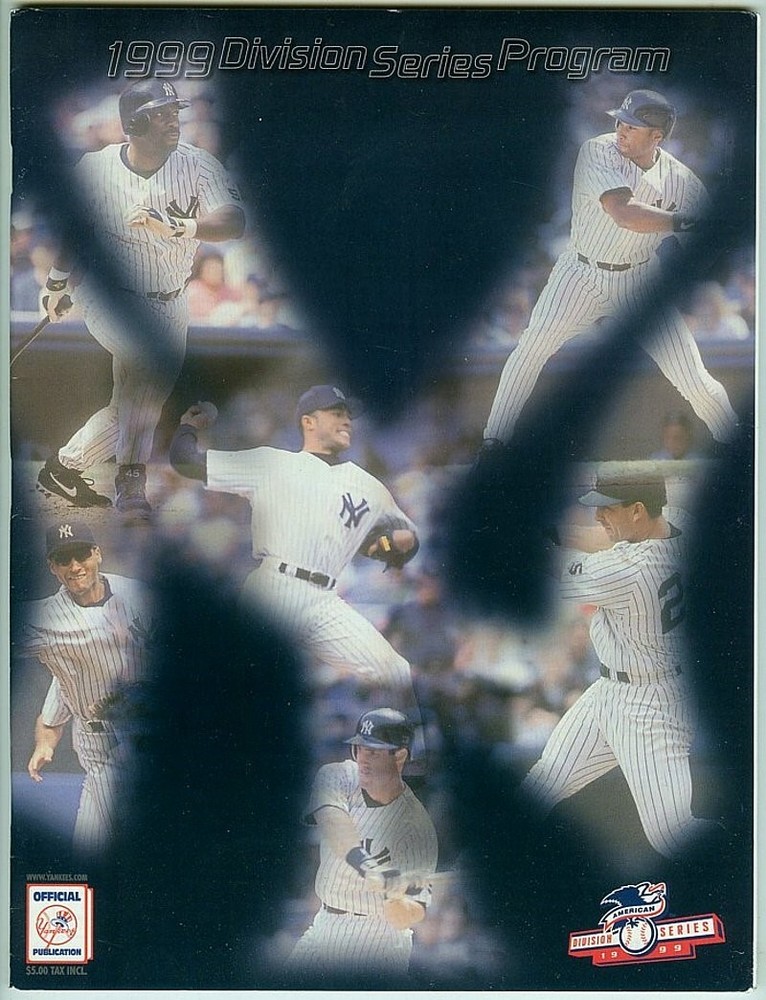 1999 ALDS Program Texas at New York Yankees