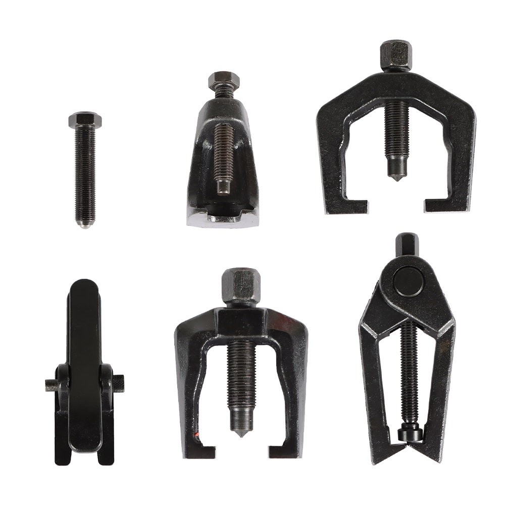Front End Service Tool Kit 6pcs Ball Joint Tie Rod Set Pitman Arm Puller Remover