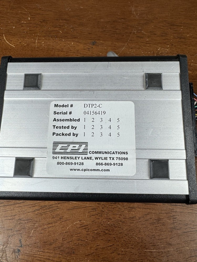 CPI Communications DTP2-C Dispatch Console Interface Tested Working
