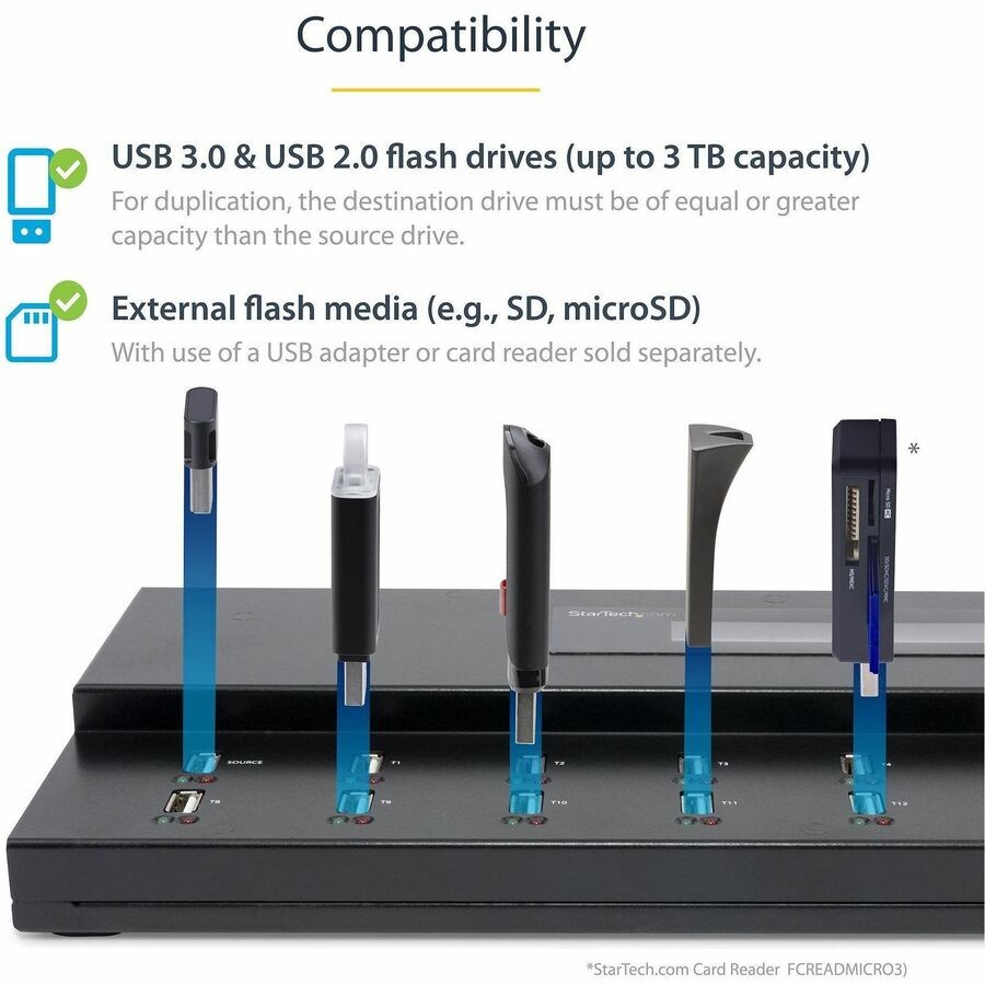 StarTech USBDUPE115 1:15 USB Duplicator & Eraser