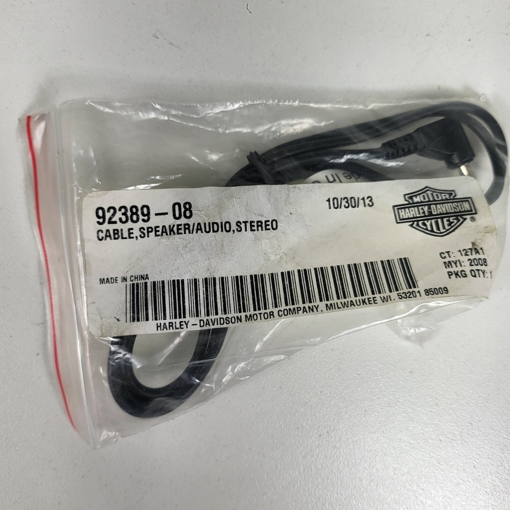 Harley Davidson OEM Cable Speaker Audio Stereo 92389-08