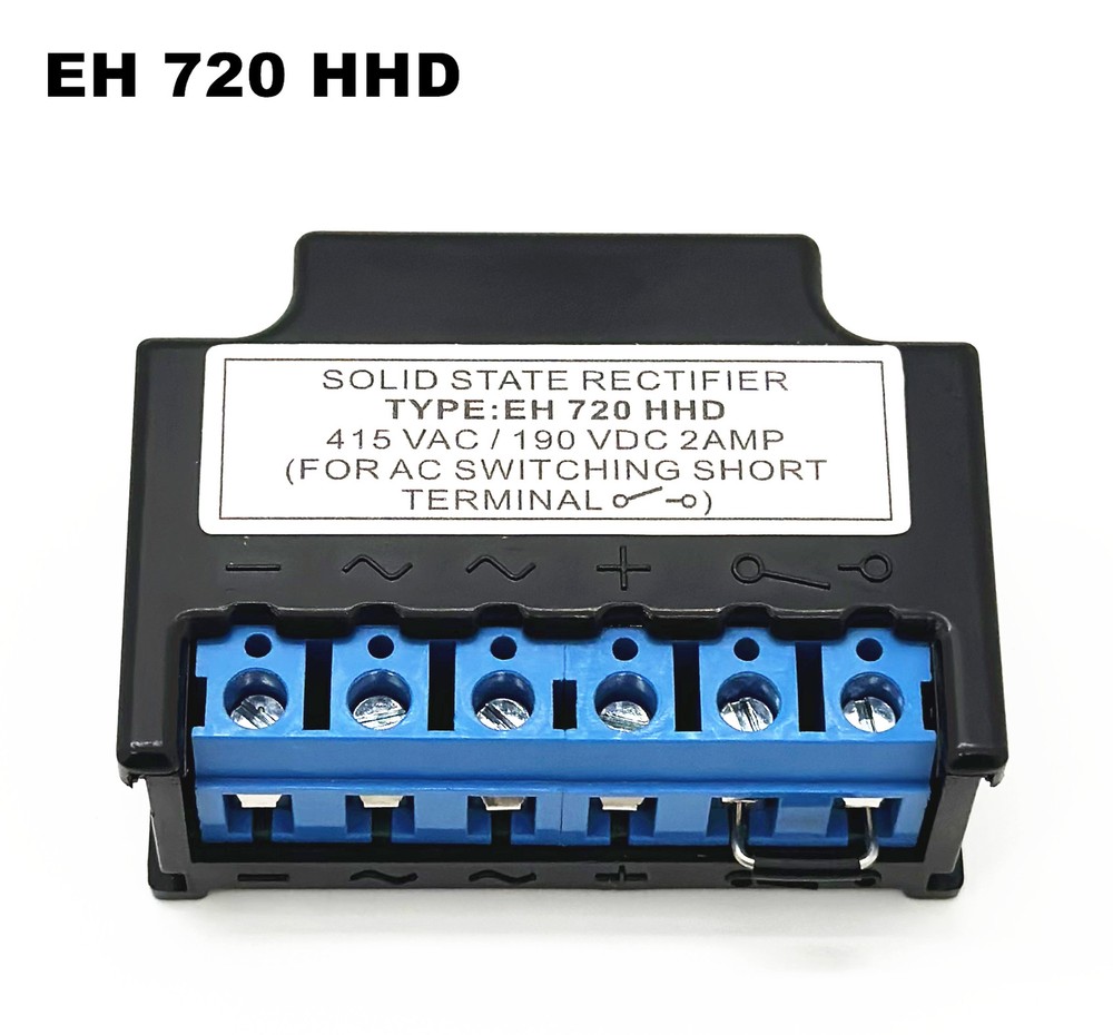 SOLID STATE RECTIFIER EH 720 HHD 415VAC/190VDC 2AMP brake rectifier module