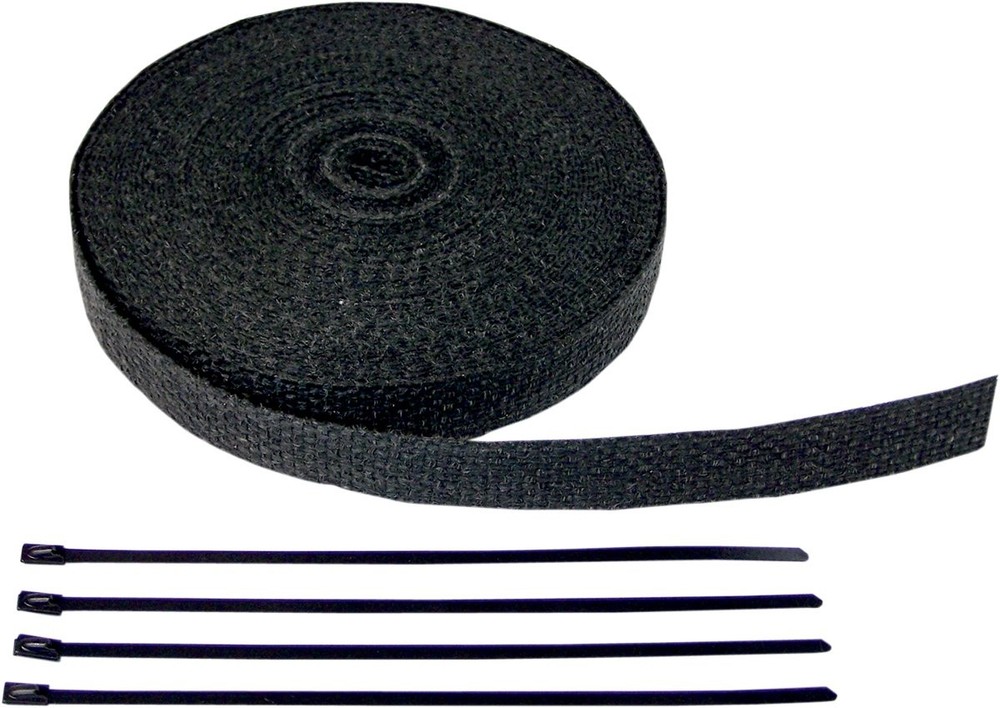 Cycle Performance 1" x 50' Black Fiberglass Exhaust Wrap Kit (CPP/9044B)