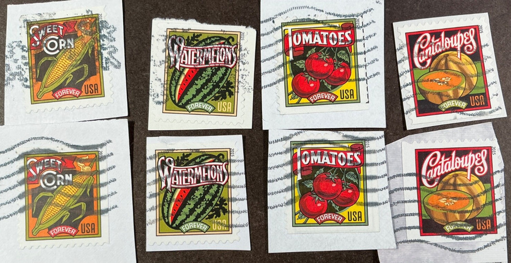 USA 🇺🇸 USED #5004-7 * 2015 * Complete set of 8 diff perforation types