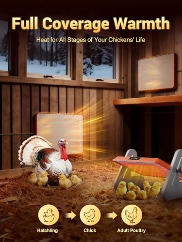 Brooder Heater for Chicks, Chicken Heating Brooder Plate with 3 Adjustable
