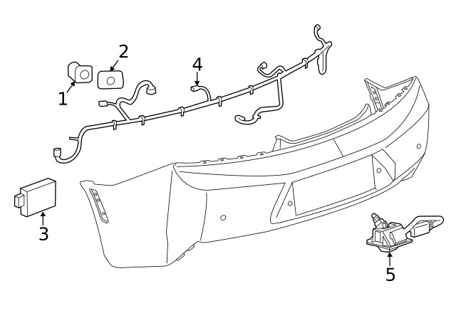 Genuine GM Rearview Driver Information Camera 84299277