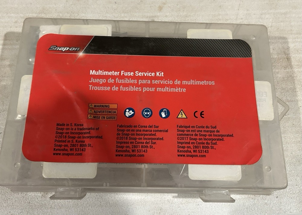 SNAP-ON TOOLS EEDMFUSEKIT Multimeter Fuse Service Kit ( Incomplete)
