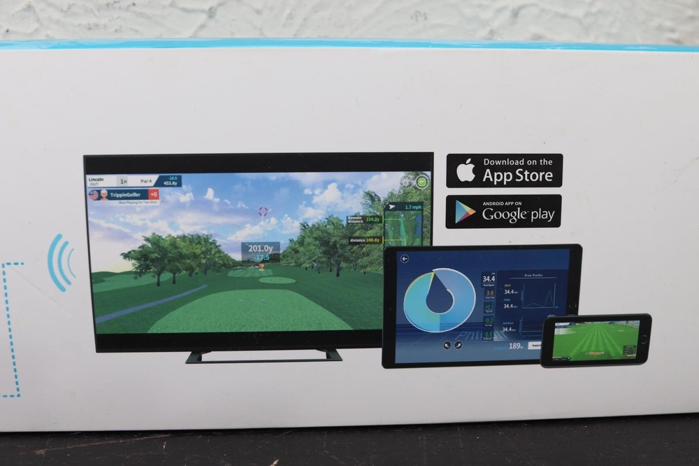Phigolf Mobile Home Smart Screen Golf Simulator Swing Trainer World Tour Edition