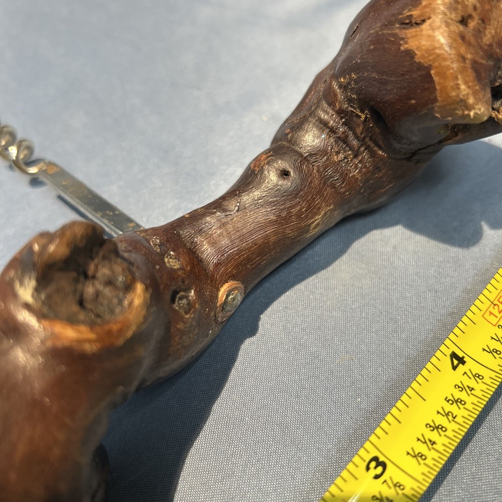 Custom Burl Wood Handle Corkscrew Bottle Opener