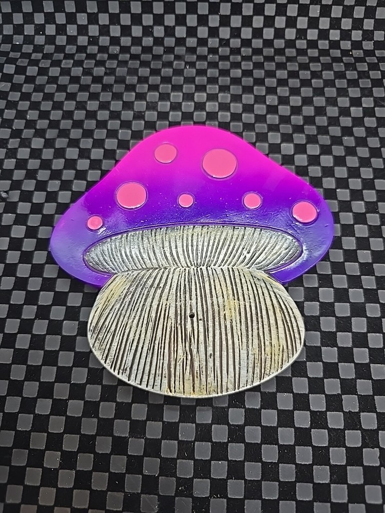 Mushroom Incense Burner Painted Ceramic
