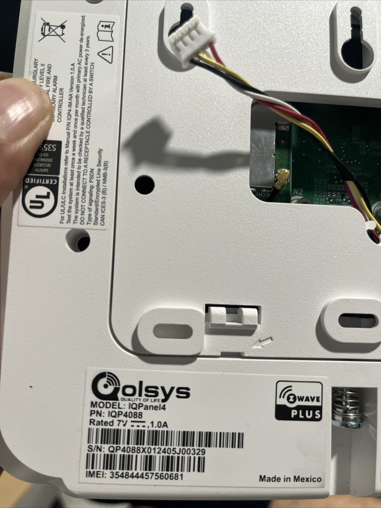 qolsys iq panel 4  Model: 4088