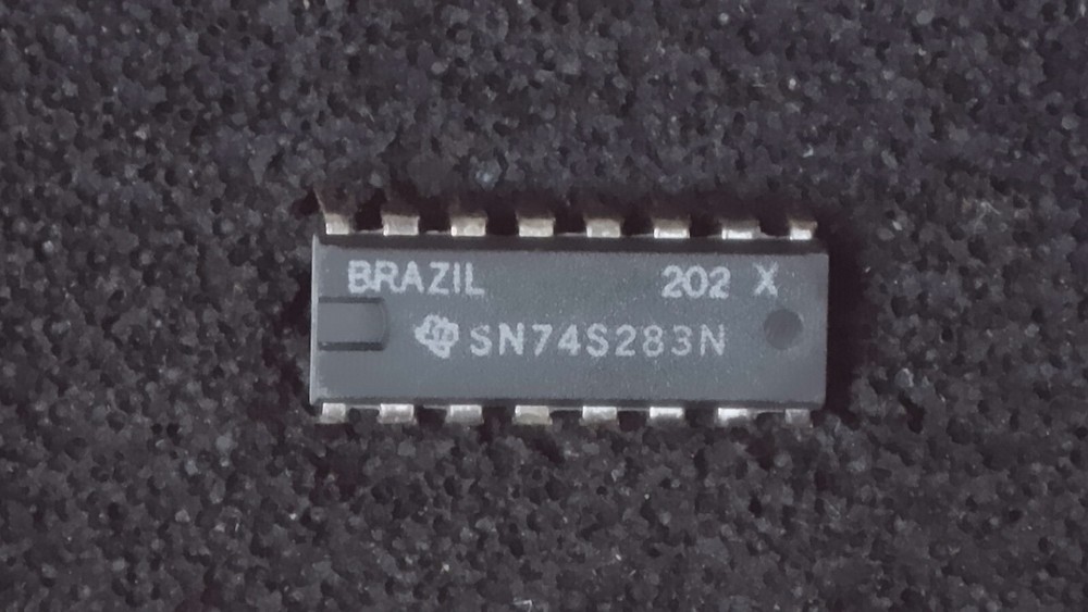 Quantity 5 - Texas Instruments SN74S283N 4-Bit Binary Full Adder DIP16 - New