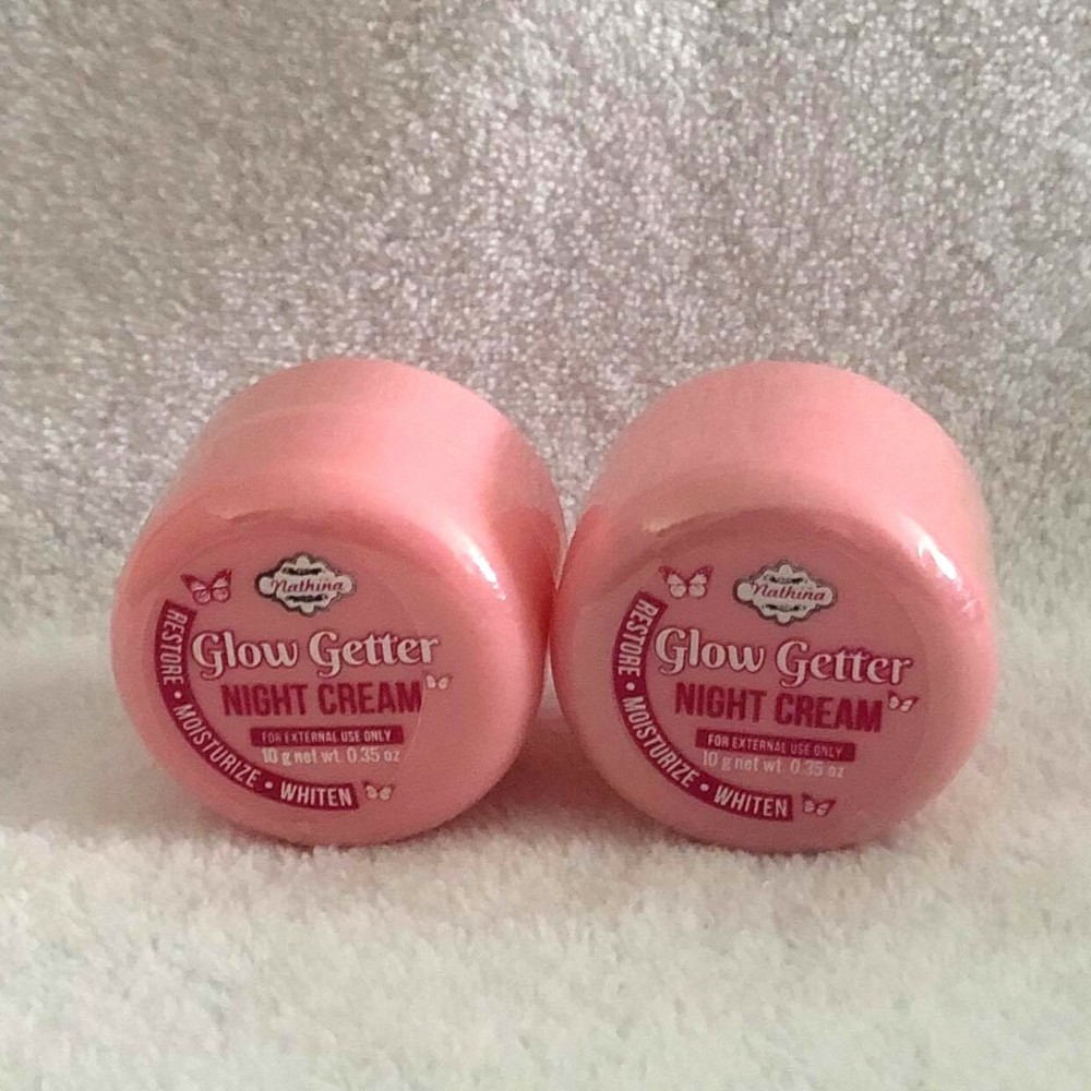 Nathina Glow Getter  2x Night Creams 10g Each
