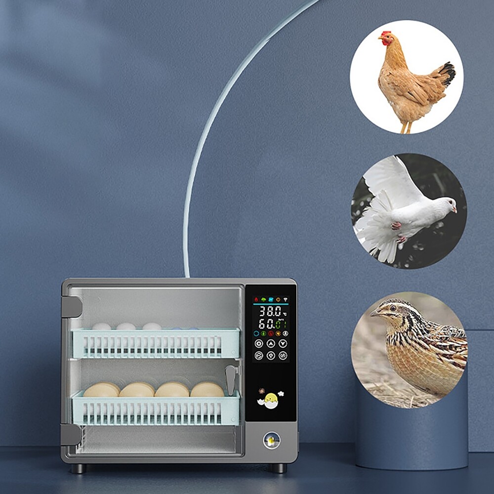 24 Eggs Incubator Machine Automatic Egg Hatcher for Chicken Quail Pigeon Duck