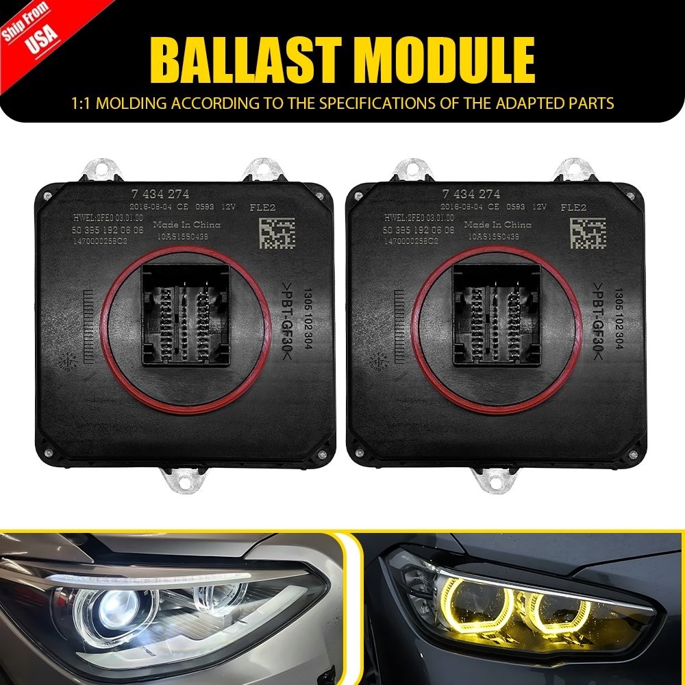 2X For BMW 2 3 4 Adaptive LED Headlight Light Control Module Ballast 8494844