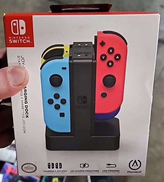 Nintendo Switch Joy-Con Charging Dock PowerA – 4 Controller Charger Station USB