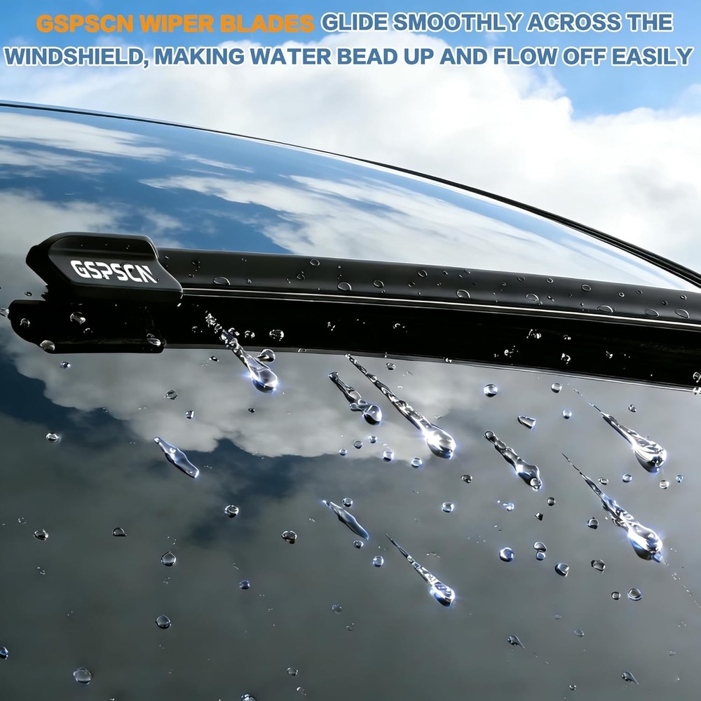 OEM QUALITY 24+18 Premium Original Replacement Windshield Wiper Blades,Quiet ...