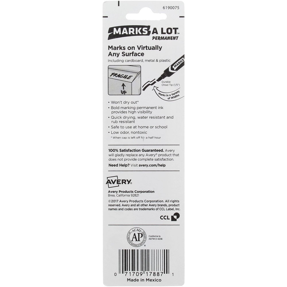 Avery Marks-A-Lot Permanent Marker 0.7 oz