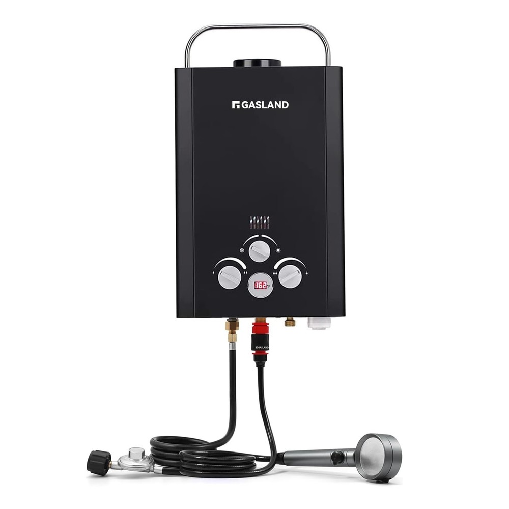 6L Portable Gas Water Heater Smart Mode On Demand Water for RV Cabin Barn Boat