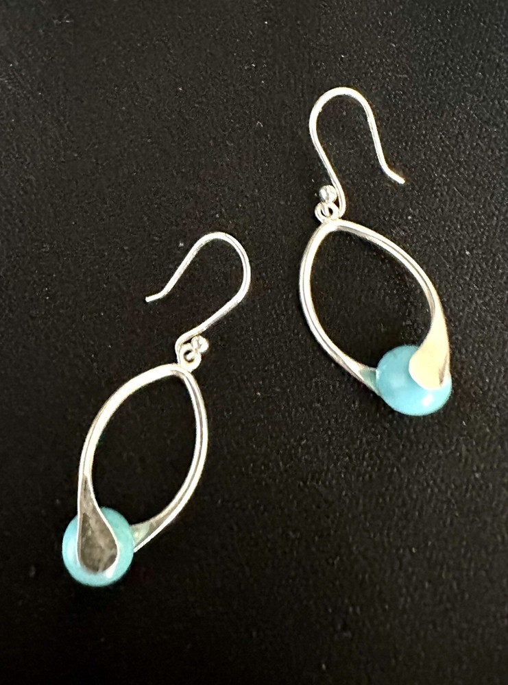 Sterling Silver /Turquoise Balls Earrings