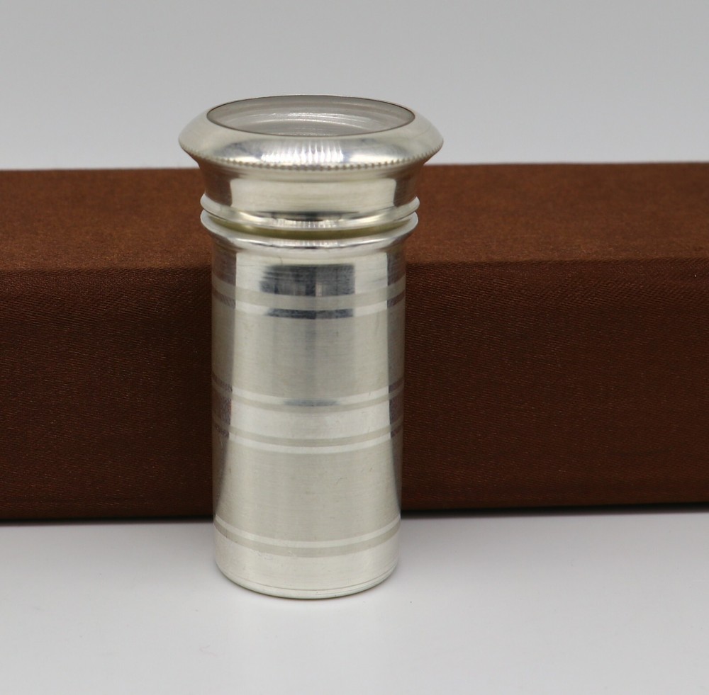 999 fine solid silver handmade small pill box, Tobacco box, storage box su151